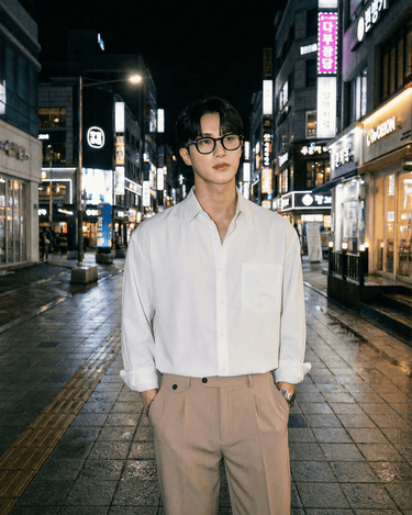 GS No. 51 Collar Loose Shirt - Gentleman's Seoul - 