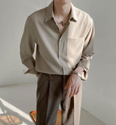 GS No. 51 Collar Loose Shirt - Gentleman's Seoul - 