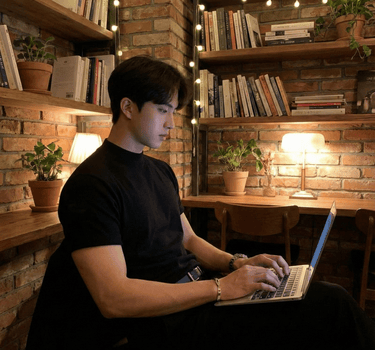 GS No. 59 High - neck Knitted T-shirt - Gentleman's Seoul - 