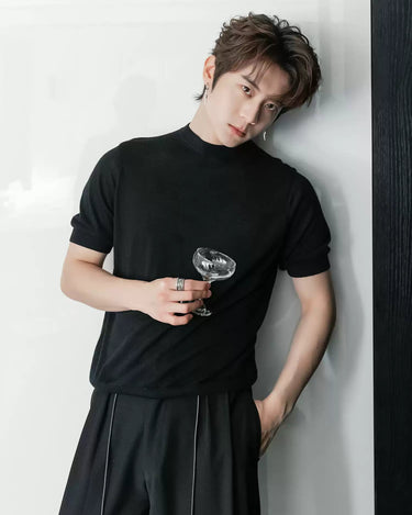 GS No. 59 High - neck Knitted T-shirt - Gentleman's Seoul - 