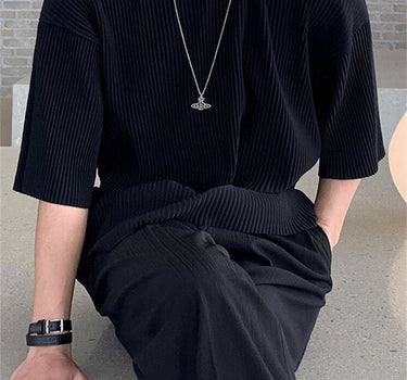 GS No. 67 Pleated Oversized T-shirt