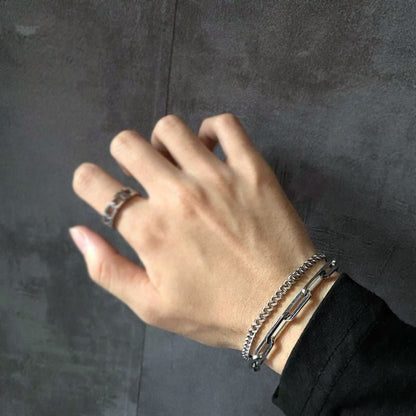 GS No. 70 Double Chain Bracelet