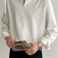 GS No. 72 V - neck Collared Shirt - Gentleman's Seoul - 