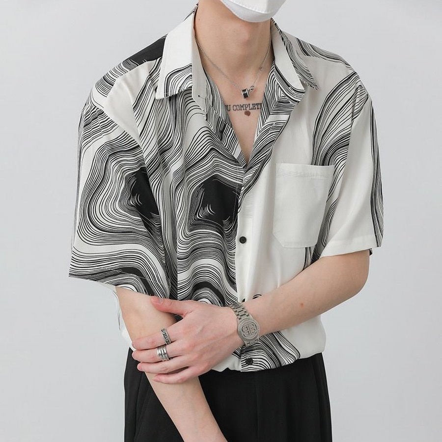 GS No. 73 Textured Short-sleeves Shirt – Gentleman's Seoul