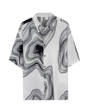 GS No. 73 Textured Short - sleeves Shirt - Gentleman's Seoul - 