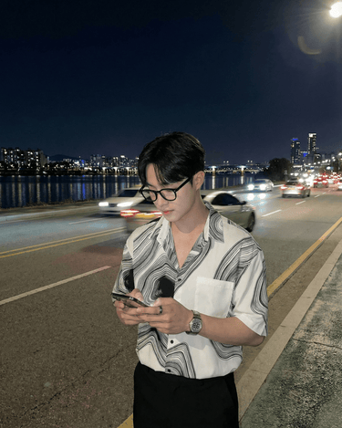 GS No. 73 Textured Short - sleeves Shirt - Gentleman's Seoul - 