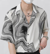 GS No. 73 Textured Short - sleeves Shirt - Gentleman's Seoul - 