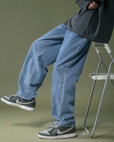 GS No. 74 Korean Wide Straight Jeans - Gentleman's Seoul - 
