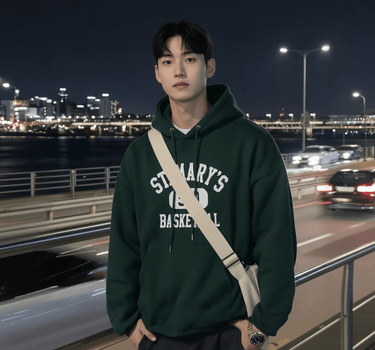 GS No. 79 Korean Loose Hoodie - Gentleman's Seoul - 