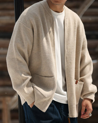 GS No. 84 Knitted Zip - up Cardigan - Gentleman's Seoul - 