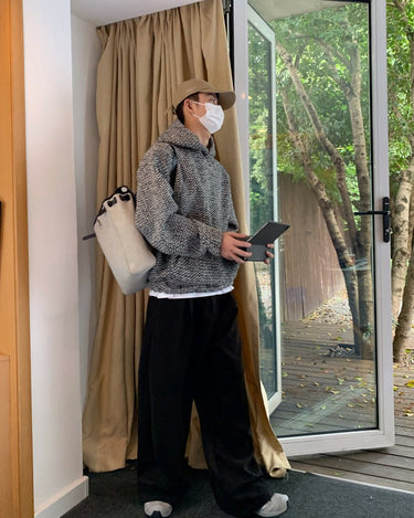 GS No. 85 Tweed Loose Hoodie - Gentleman's Seoul - 