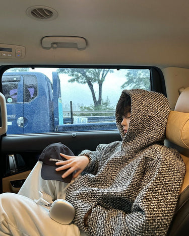 GS No. 85 Tweed Loose Hoodie - Gentleman's Seoul - 