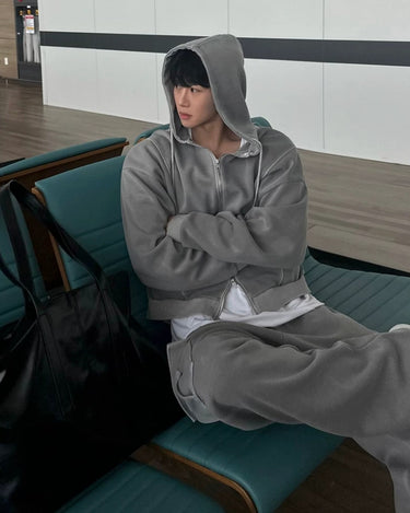 GS No. 94 Grey Zip-up Hoodie/Sweatpants – Gentleman's Seoul