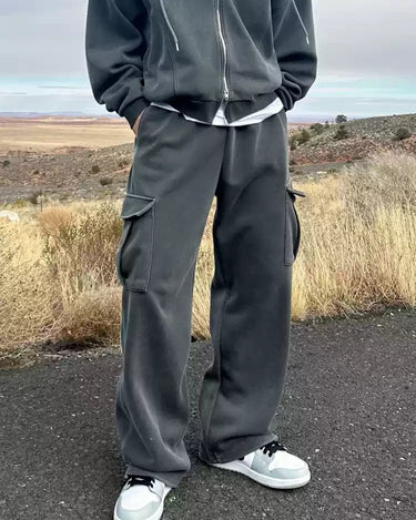 GS No. 94 Grey Zip - up Hoodie/Sweatpants - Gentleman's Seoul - 