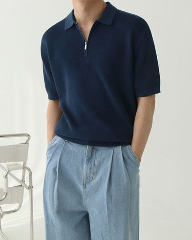 GS No. 95 Knit Quarter - zip Polo - Gentleman's Seoul - 