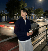 GS No. 96 Korean Loose Quarter-zip Pullover – Gentleman's Seoul