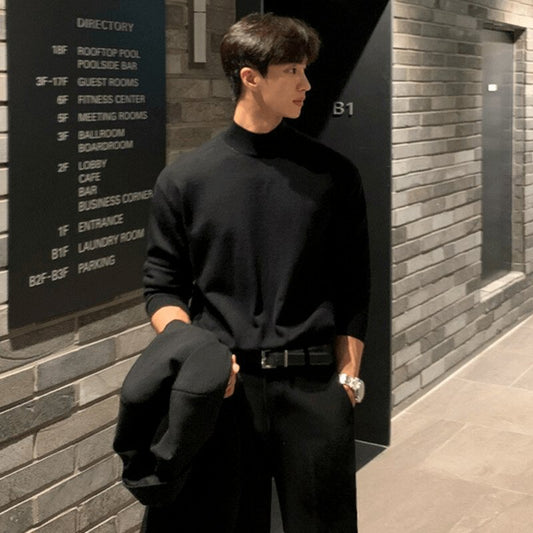 GS No. 1 Plush Turtleneck Sweater - Gentleman's Seoul -