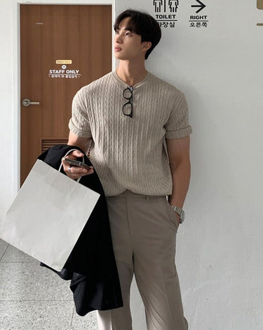 GS No. 100 Knitted T-shirt - Gentleman's Seoul -