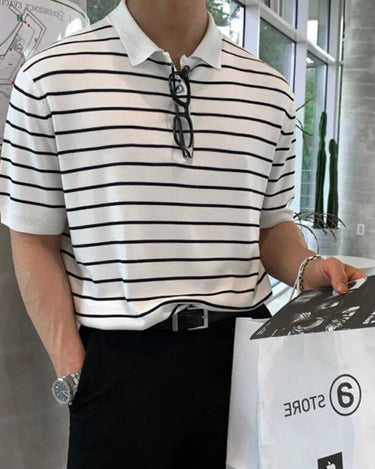 GS No. 106 Striped Polo - Gentleman's Seoul -