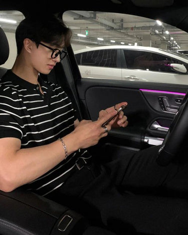 GS No. 106 Striped Polo - Gentleman's Seoul -