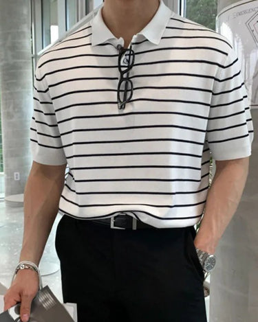 GS No. 106 Striped Polo - Gentleman's Seoul -
