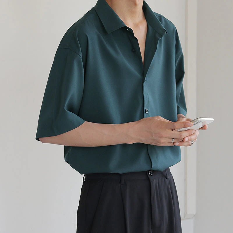 GS No. 107 Harajuku Short-sleeves Shirt - Gentleman's Seoul -