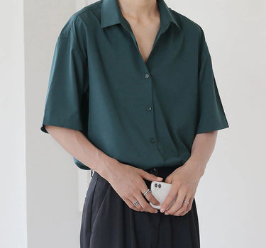 GS No. 107 Harajuku Short-sleeves Shirt - Gentleman's Seoul -