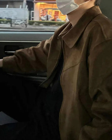 GS No. 111 Suede Bomber Jacket - Gentleman's Seoul -