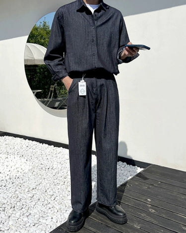 GS No. 113 Denim Shirt and Pants - Gentleman's Seoul -