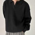 GS No. 114 Knitted Collared Sweater - Gentleman's Seoul -