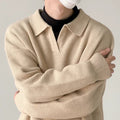 GS No. 114 Knitted Collared Sweater - Gentleman's Seoul -