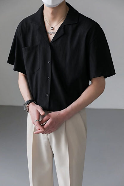 GS No. 119 Loose Short-sleeves Shirt - Gentleman's Seoul -