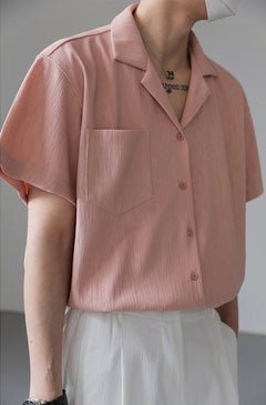 GS No. 119 Loose Short-sleeves Shirt - Gentleman's Seoul -