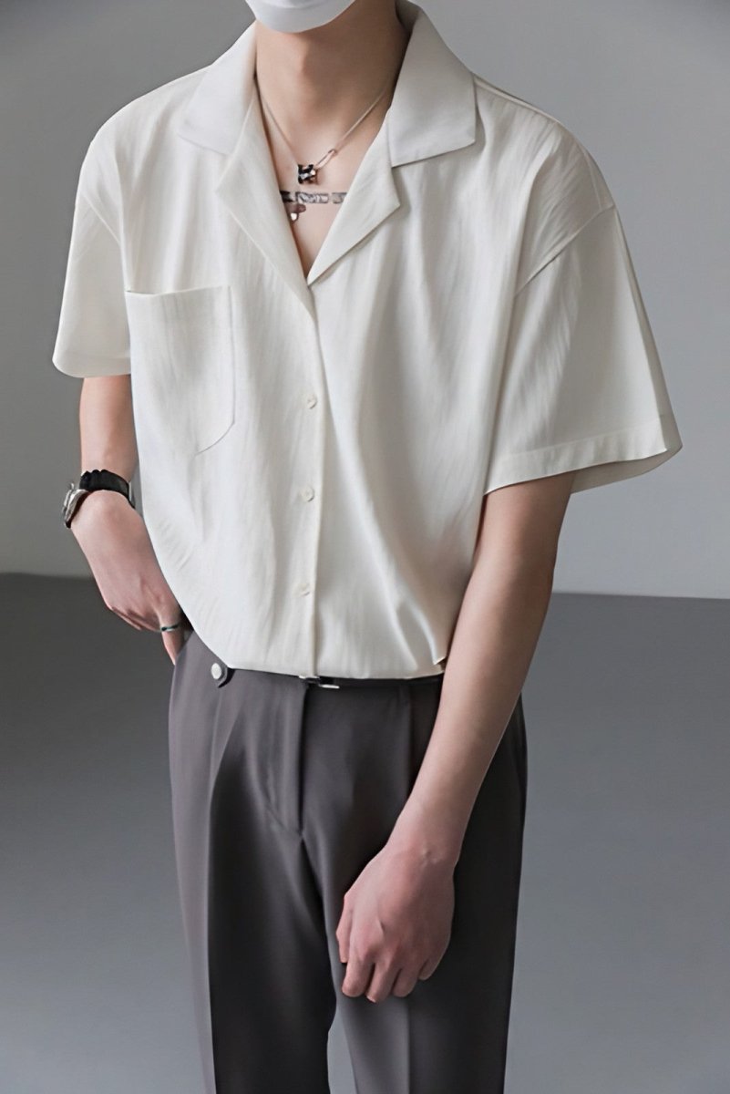 GS No. 119 Loose Short-sleeves Shirt - Gentleman's Seoul -