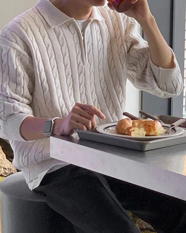 GS No. 122 Half-zip Sweater - Gentleman's Seoul -