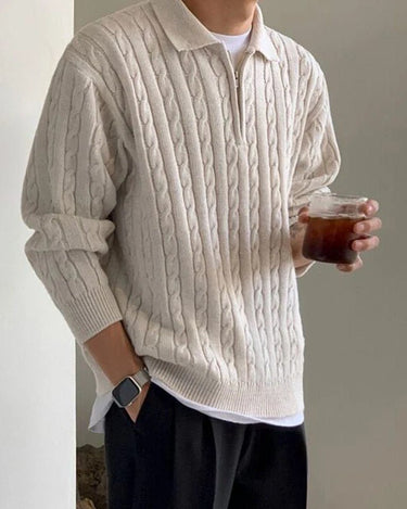 GS No. 122 Half-zip Sweater - Gentleman's Seoul -