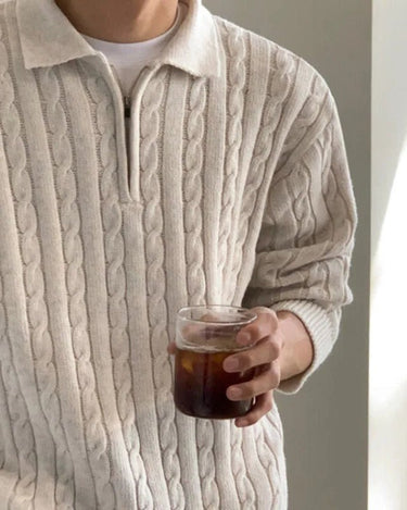 GS No. 122 Half-zip Sweater - Gentleman's Seoul -