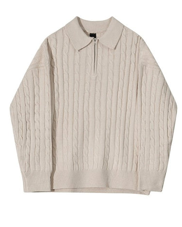 GS No. 122 Half-zip Sweater - Gentleman's Seoul -
