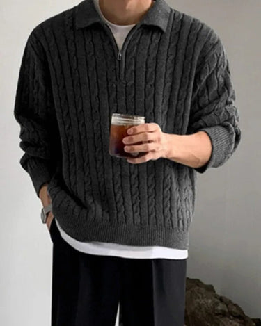 GS No. 122 Half-zip Sweater - Gentleman's Seoul -