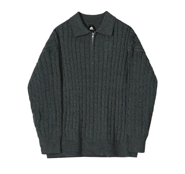 GS No. 122 Half-zip Sweater - Gentleman's Seoul -