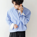 GS No. 125 Loose Striped Shirt - Gentleman's Seoul -