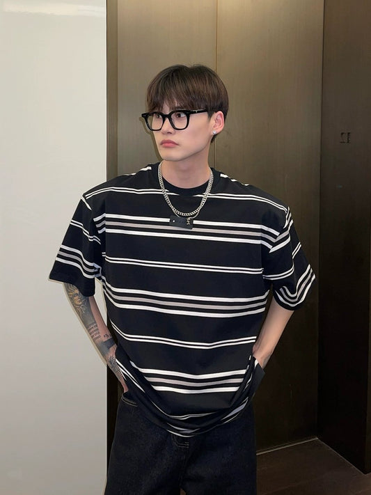 GS No. 133 Korean Striped T-shirt - Gentleman's Seoul -