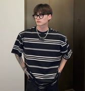 GS No. 133 Korean Striped T-shirt - Gentleman's Seoul -