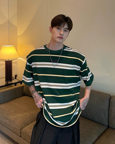 GS No. 133 Korean Striped T-shirt - Gentleman's Seoul -
