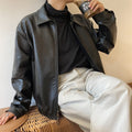 GS No. 14 Loose Leather Jacket - Gentleman's Seoul -