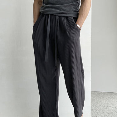 GS No. 146 Pleated Loose Sweatpants - Gentleman's Seoul -