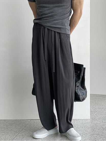 GS No. 146 Pleated Loose Sweatpants - Gentleman's Seoul -