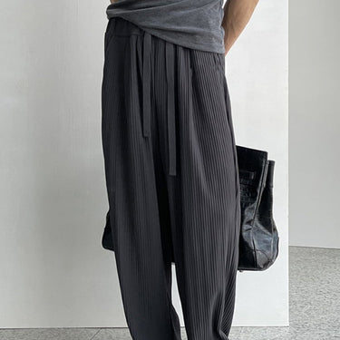 GS No. 146 Pleated Loose Sweatpants - Gentleman's Seoul -