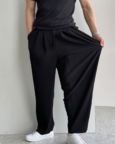 GS No. 146 Pleated Loose Sweatpants - Gentleman's Seoul -