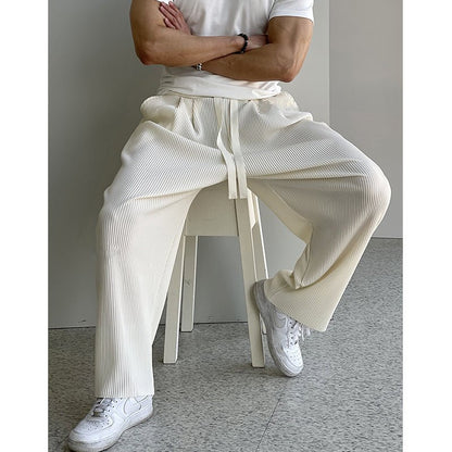 GS No. 146 Pleated Loose Sweatpants - Gentleman's Seoul -